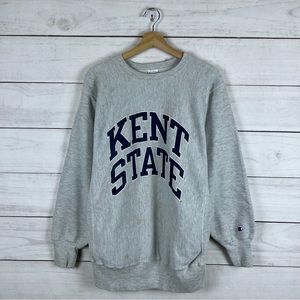 Vintage 1990s Kent State Champion Reverse Weave Sweatshirt XL